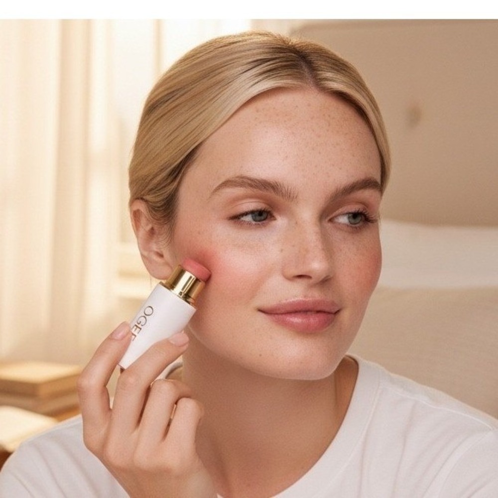 Ogee Sculpted Face Stick Carnelian Luminous Coral Shimmer Blush Highlighter New‎ - Picture 2 of 4